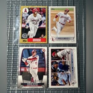 ⚾️ Shohei Ohtani #17 Dodgers MLB Baseball Trading Sports Cards, Set of 4 (Lot 5)